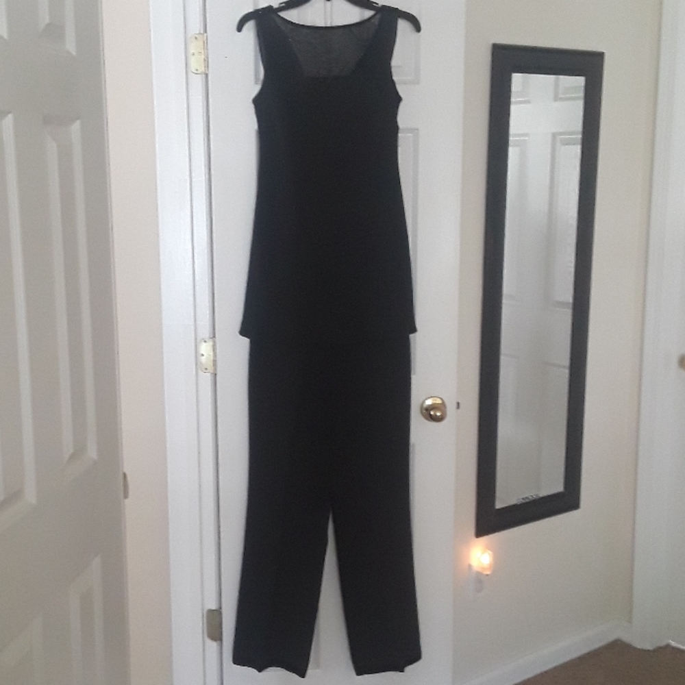 Evan Picone 2 piece dressy top & pant set